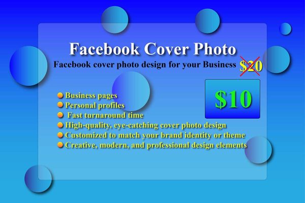 Professional Facebook Cover Photo Design | Custom, Creative & Affordable Designs